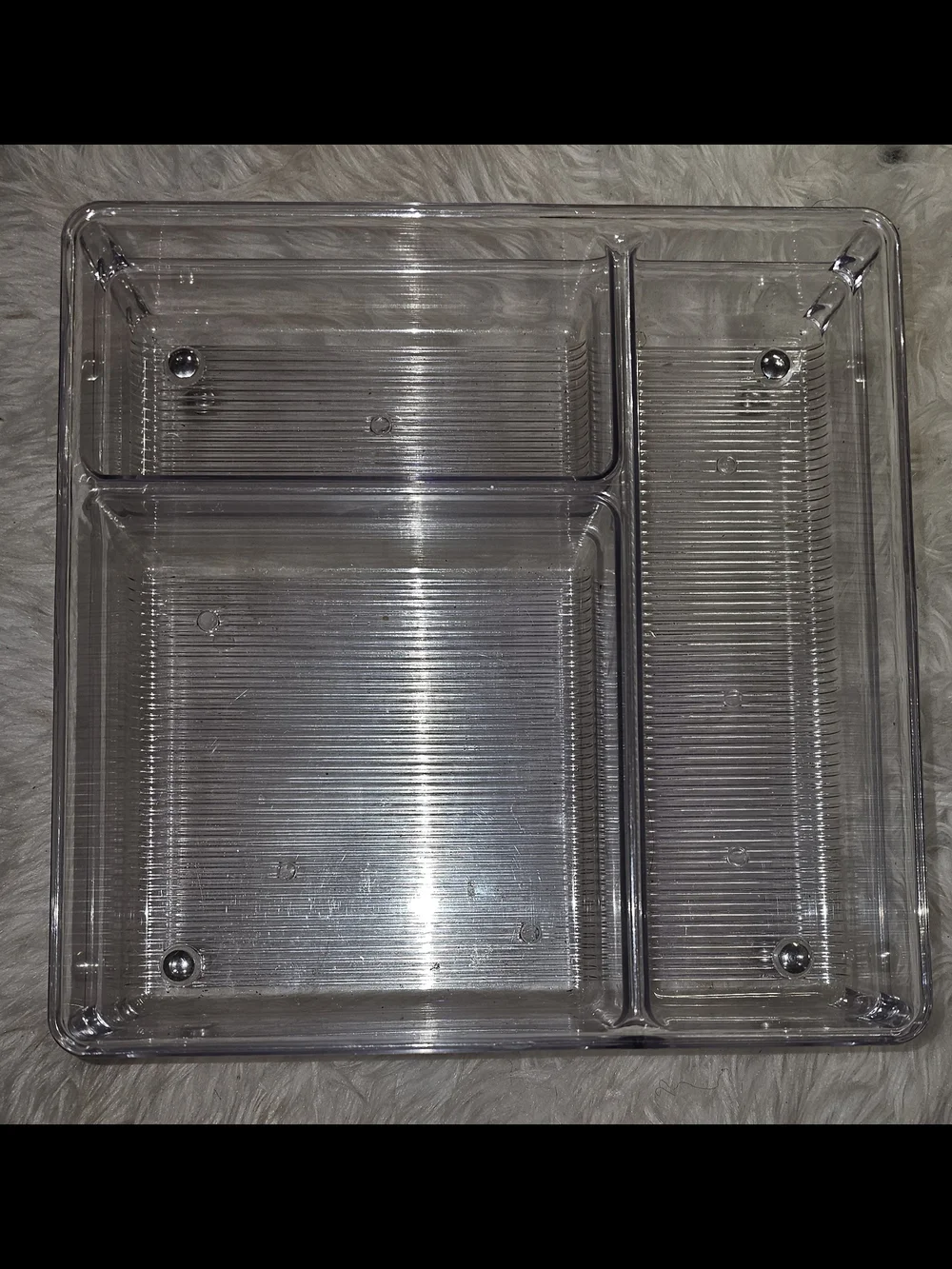 IDesign From The Container Store.  Acrylic Storage Drawer Tray-Set Of 2